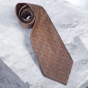 Haggar Men's Tie Brown USA